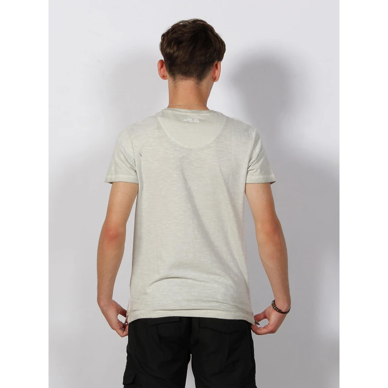 T-shirt Logo Imprimé Gris Clair Homme - Von Dutch 4 T-shirt Logo Imprimé Gris Clair Homme - Von Dutch – Image 2