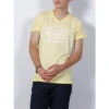T-shirt Logo Imprimé Jaune Clair Homme - Von Dutch -Teddy Smith Magasin t shirt logo imprime jaune clair homme von dutch