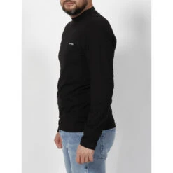 Calvin Klein T-shirt Manches Longues Micro Logo Noir Homme - Clavin Klein -Teddy Smith Magasin t shirt manches longues micro logo noir homme clavin klein 2