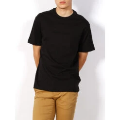 T-shirt Premium Comfort Debossed Log Noir Homme - Calvin Klein