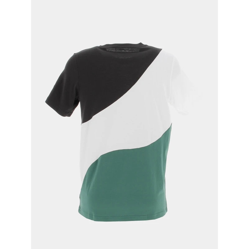 T-shirt Tricolore Vert Blanc Noir Homme - Puma 4 T-shirt Tricolore Vert Blanc Noir Homme - Puma â Image 2